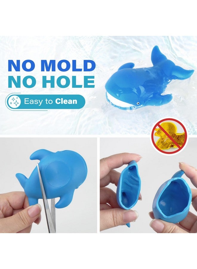 LotFancy Bath Toys For Kids Ages 1-3, Mold Free Bath Toys For Infants Toddlers, 8Pcs No Holes Ocean Sea Animal Bathtub Toys, Soft Baby Bath Tub Toys - Image 2