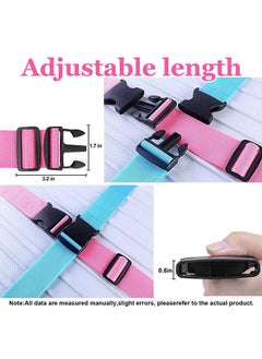 Peachjoy Luggage Straps Suitcase Belts Wide Adjustable Packing Straps Travel Accessories, Suitcase Belts, Packing Straps Travel Belts Accessories for Business Traveling Packing（6 PCS）  - Image 3