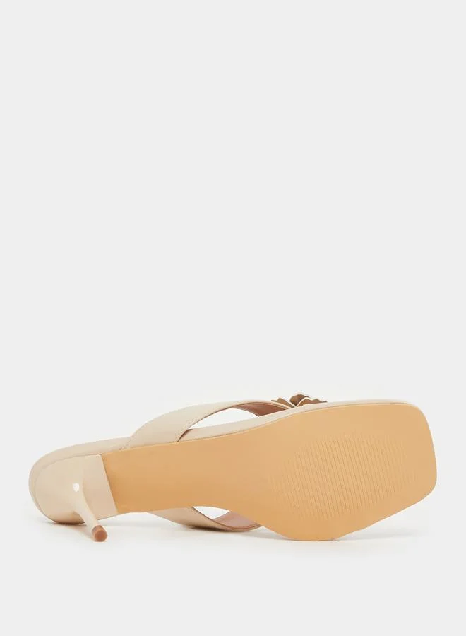 Styli Styli Flower Corsage Slip On Sandals