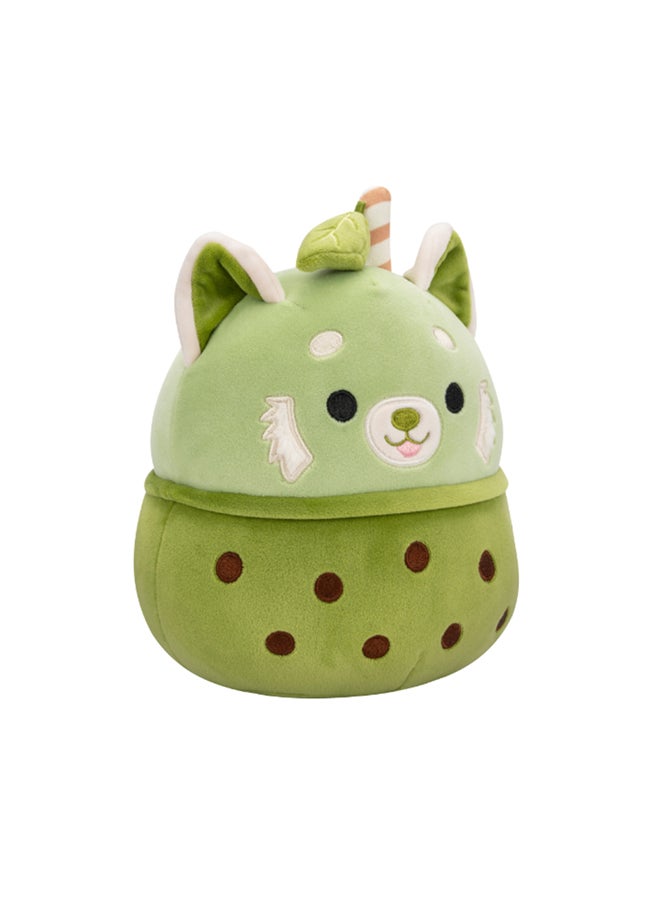 Squishmallows 7.5 inch Little Plush Eitan Matcha Red Panda with Boba Officially Licensed Kellytoy Plush Toy Colorful Soft Gift for Kids Girls & Boys Washable Squishy Stuff Toy Multicolor All Age - Image 2