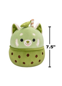Squishmallows 7.5 inch Little Plush Eitan Matcha Red Panda with Boba Officially Licensed Kellytoy Plush Toy Colorful Soft Gift for Kids Girls & Boys Washable Squishy Stuff Toy Multicolor All Age  - Image 5