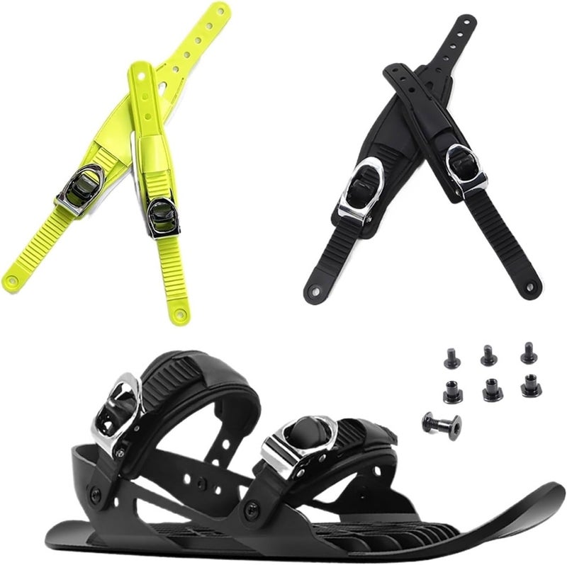 Compatible For Snowboard Straps Colorful Ratchet Hardware Buckle Strap Metal Base Ski Boot Accessories(8 screws) - Image 2