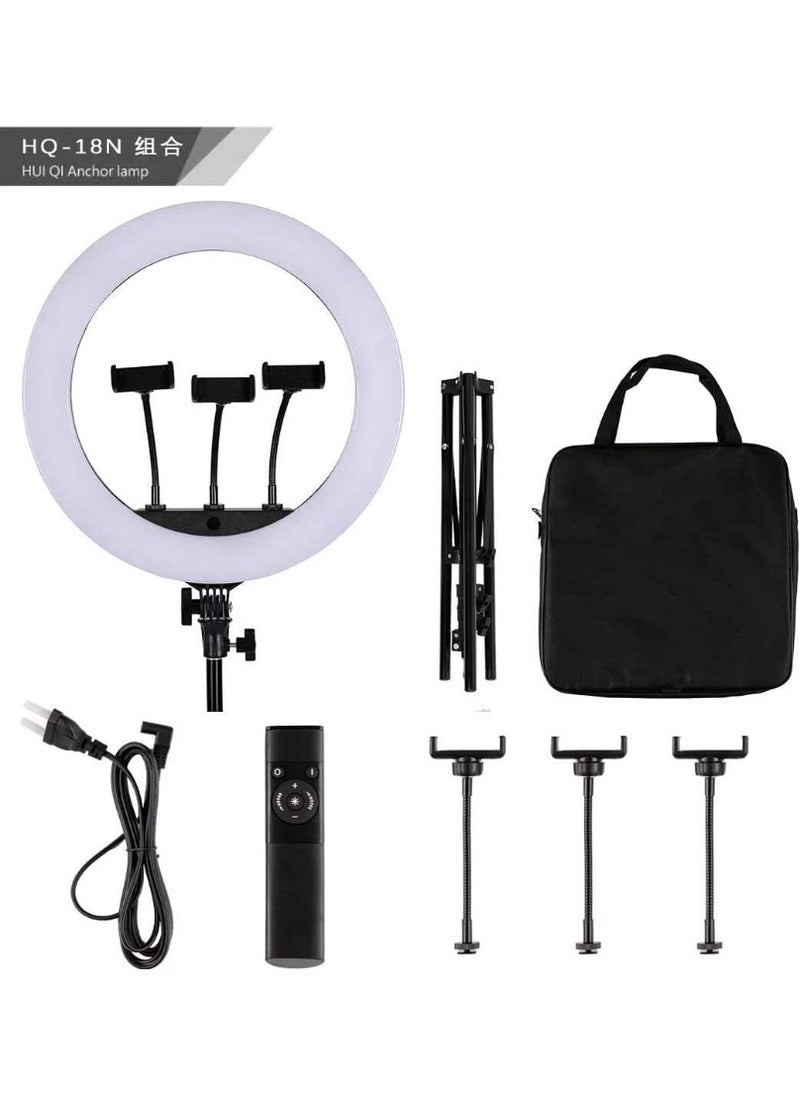 Generic 21 Inch Dual Color LED Ring Light with Adjustable Stand – Warm & White Light Kit for Makeup, Photography, and Video  - Image 2