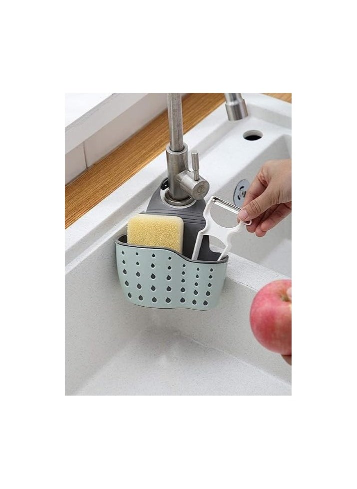 MIRFA Kitchen Sink Shelf Organizer - Sink Caddy Soap And Sponge Holder Drying Rack (Green)  - Image 2