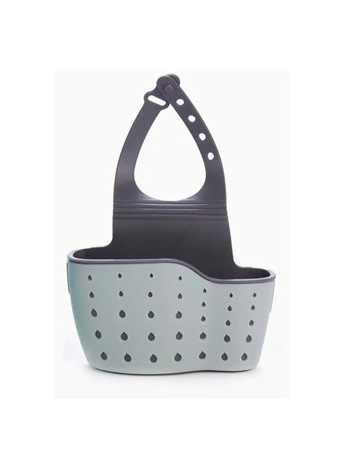 MIRFA Kitchen Sink Shelf Organizer - Sink Caddy Soap And Sponge Holder Drying Rack (Green)  - Image 1