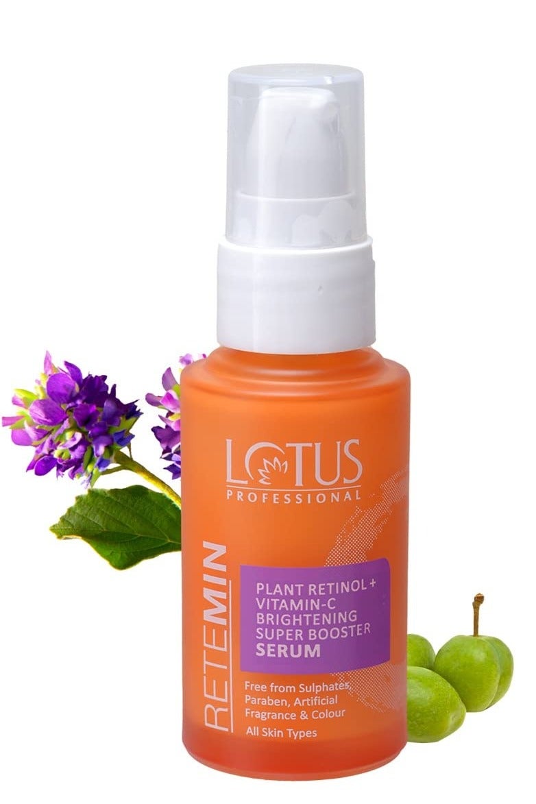 Lotus Professional Retemin Plant Retinol Vitamin C Brightening Super Booster Serum Whitening And Anti Ageing Acne Spots And Blemishes 30ml - Image 1