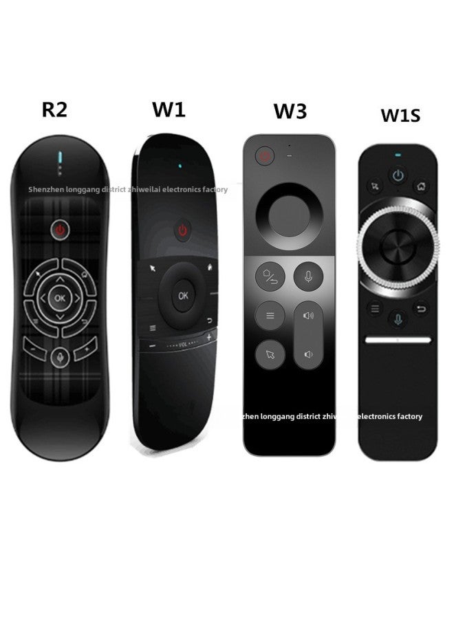 W1S WireleSS FlyinG MouSe 2.4G Voice FlyinG MouSe Infrared LearninG Android Set-top Box Remote Control W1 FlyinG MouSe W3 FlyinG MouSe-Color:w3 (without Logo)  - Image 2