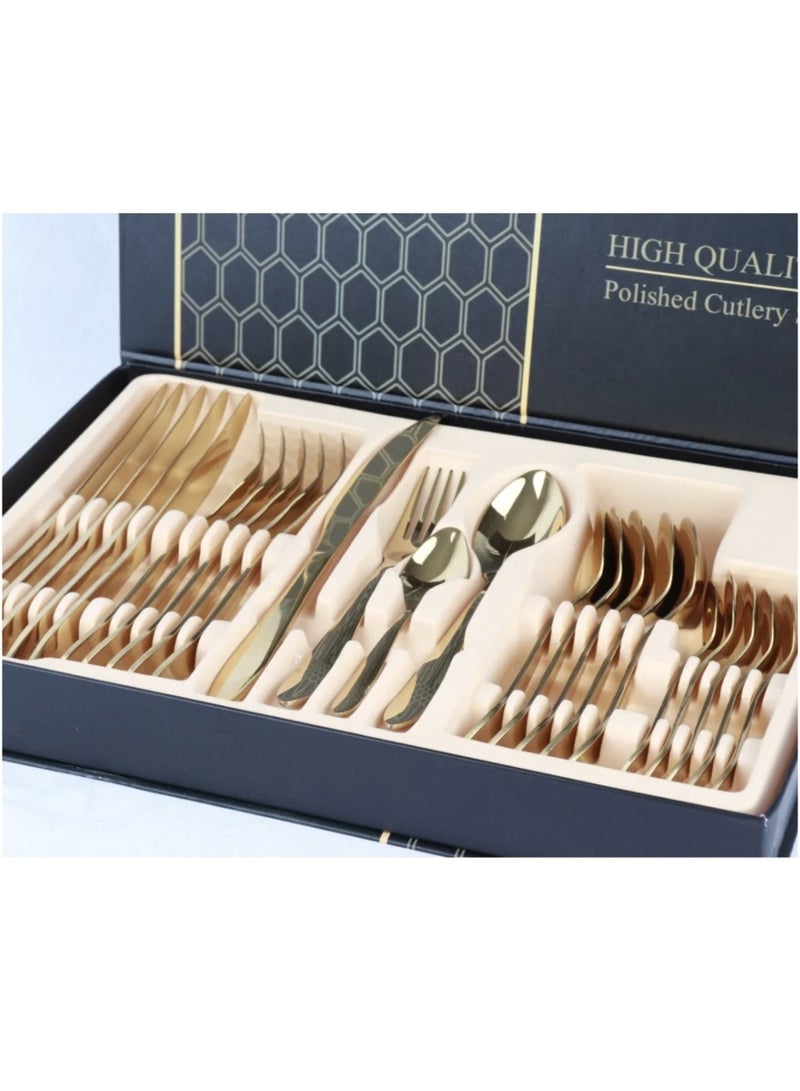 HOMEVEO 24-piece knife, fork and spoon set  - Image 1