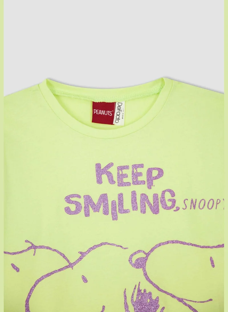 ديفاكتو Girl Snoopy Licenced Regular Fit Short Sleeve Body