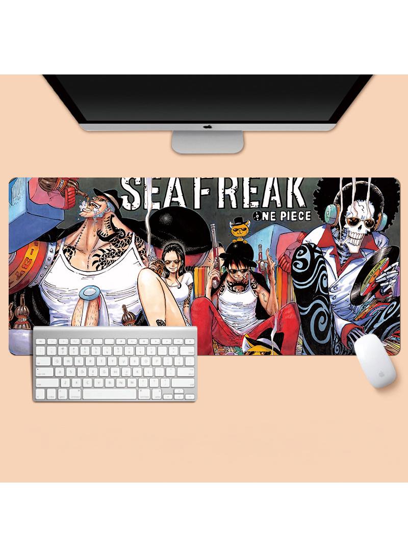 Y&D One Piece Anime Gaming Mouse Pad Extended Large Mat Desk Pad Stitched Edges Mousepad Long Mouse Pad And Non-Slip Rubber Base Mice Pad 800X300X4mm  - Image 1