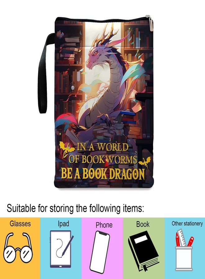 Maydvdv Romantasy Dark Academia Dragons Book Sleeve, Fantasy Novel Reader Gift, Bookish Gifts, Book Inspired Gift, Paperback Protector Book Cover, Lovers Book Gifts - Image 3