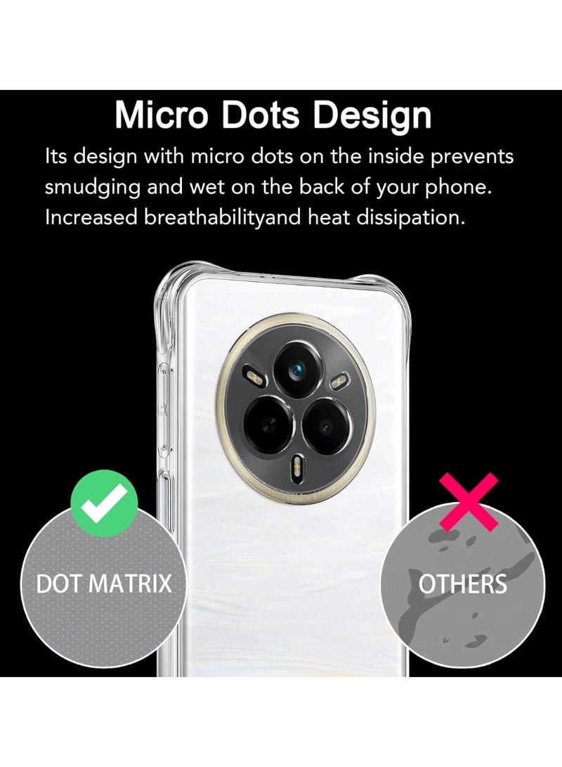 SanHu for realme 14 Pro 5G 2-In-1 Thin Soft Case Cover, Anti Drop Protection, Anti Fingerprint, Durable, Easy To Clean And Install, Frosted Protective Case+Transparent Four Corner Anti Drop Protective Case - Image 5