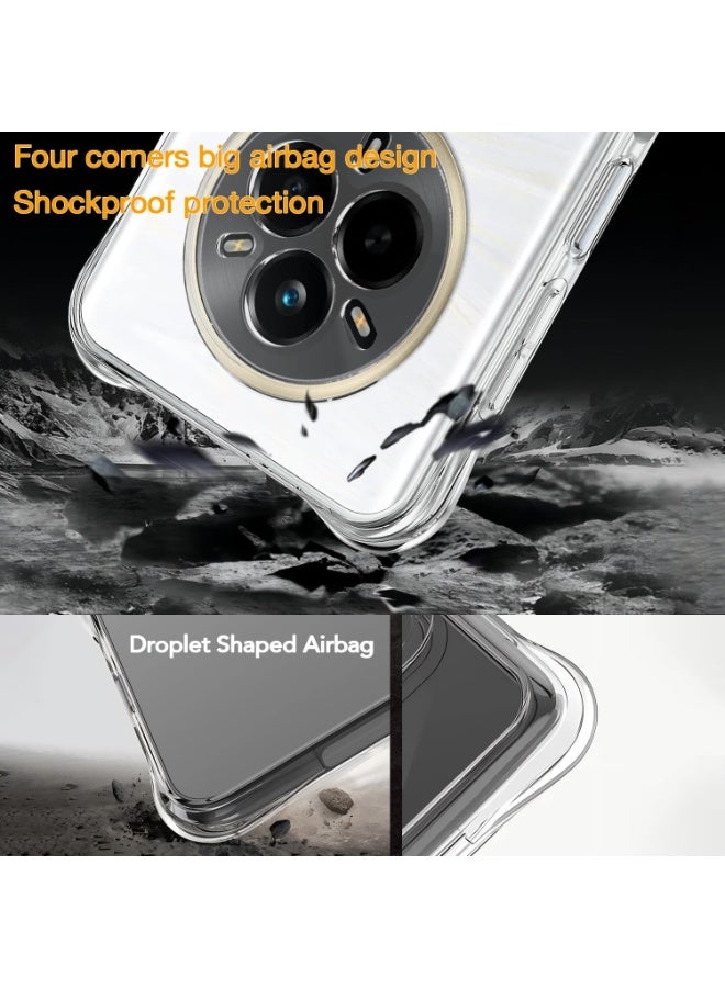 SanHu for realme 14 Pro 5G 2-In-1 Thin Soft Case Cover, Anti Drop Protection, Anti Fingerprint, Durable, Easy To Clean And Install, Frosted Protective Case+Transparent Four Corner Anti Drop Protective Case - Image 3