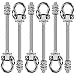 BeneLabel 6Pcs Wood Beam  IBeam Hanger Permanent Antirust Stainless Steel Heavy Duty Swing Hooks Yoga Hammock Chair Sandbag Swing Sets Hardware 180 Swing 7 x M25 - Image 4