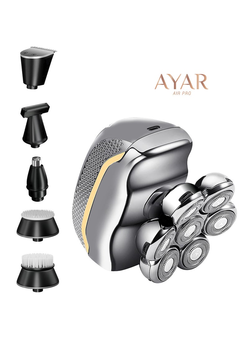Ayar 6-in-1 Electric Grooming Kit – Multi-Functional – USB Rechargeable – Waterproof – Sleek and Practical Design - Image 2