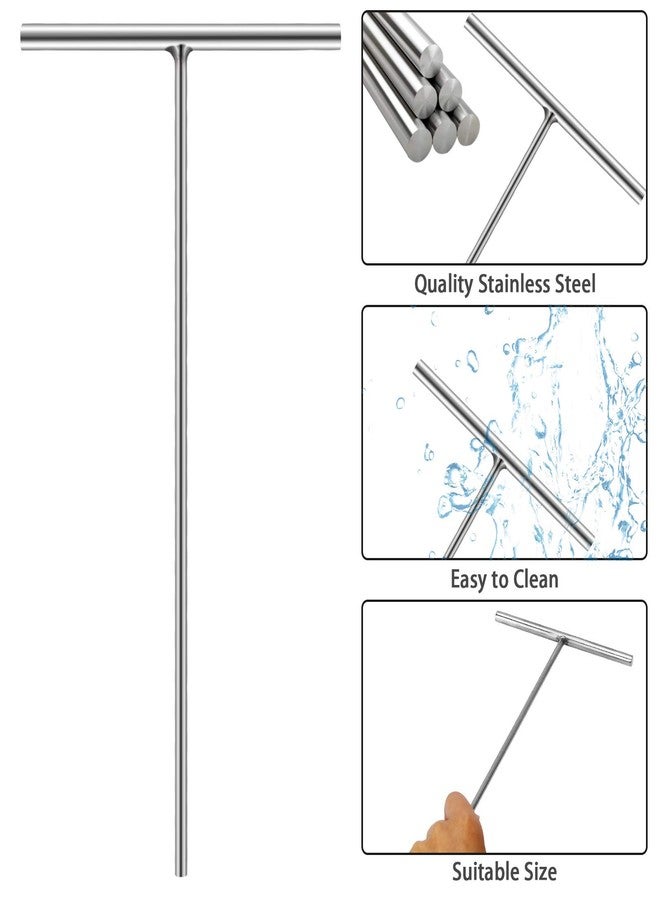 Echaprey Professional T Shape Stainless Steel Crepe Maker Batter Spreader to Fit Large Crepe Pan Maker (Large B) - Image 5
