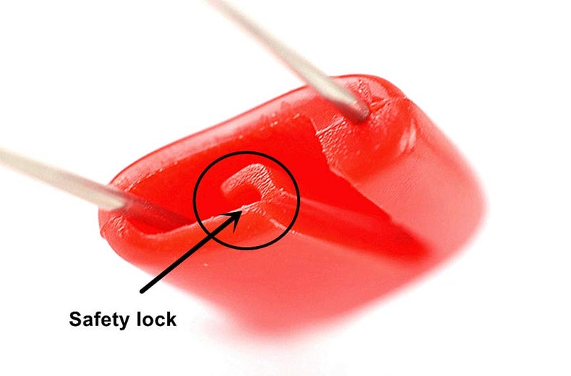 Kinteshun Baby Safety Pins Kid Secure Clips Diaper Bib Nappy Pin With Safe Lock(50Pcs 1.6 Inches 7 Assorted Candy Colors) - Image 3