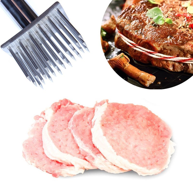 Vankcp Professional Meat Tenderizer Tool Poultry Tenderizers with 28 Stainless Steel Blades Meat Mallet for Beef,Pork,Chicken - Image 3