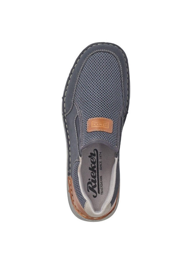 rieker Rieker Mens Casual Shoes 03053-14 Sergio Blue 116-1061  - Image 4