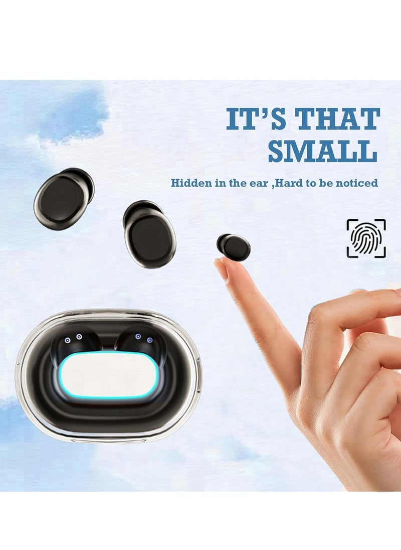 JBLTM Y9 Mini Small Bluetooth Earplugs Invisible Wireless Suitable for Small Ear Canals Low-key Minimum Sleep Micro Invisible Earplugs Small Ears Waterproof, Ultra-long Battery Life, Call Function, Voice Control, Support Music, Sleep Mode, E-sports Low Latency  - Image 4