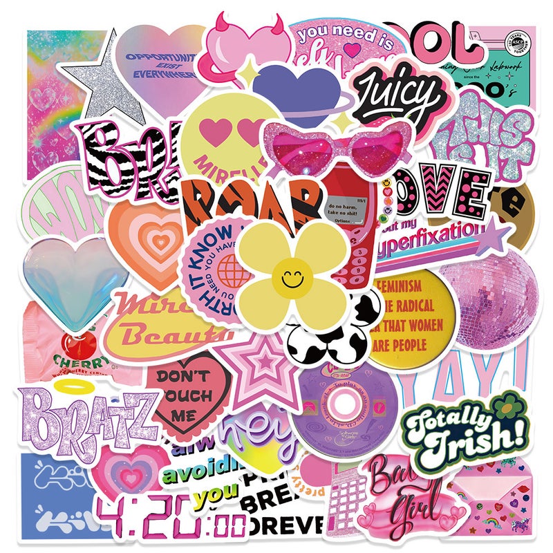 Premium Doodle Stickers 50-373pcs Waterproof GT190-50 sheets/bag 