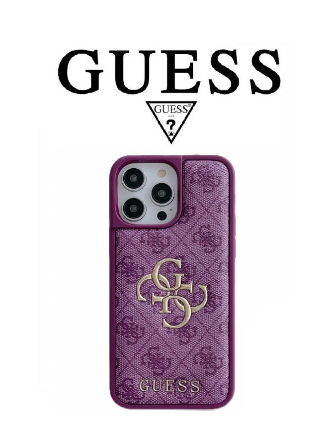 GUESS IPhone 16 Pro Max cover, with a logo and a leather design approved by the global brand Guess  - Image 1