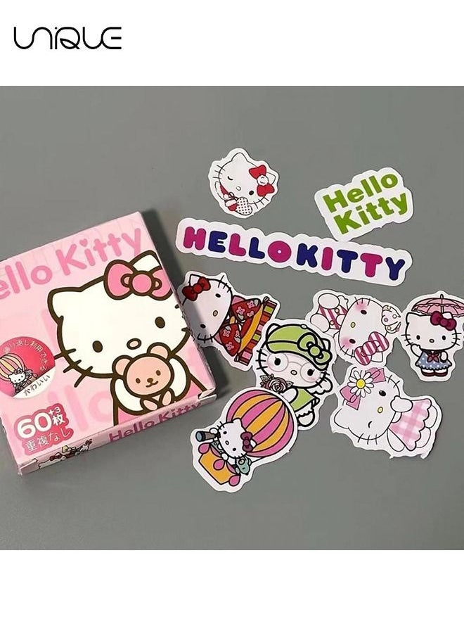 Unique 63Pcs Hello Kitty Waterproof Stickers-Stickers,Children's Gifts, Envelope Stickers, Sticker Gifts, Anime Sealing Stickers, Various Sealing Package Stickers  - Image 5