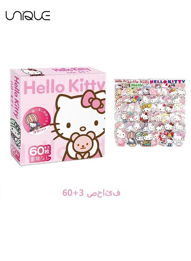 Unique 63Pcs Hello Kitty Waterproof Stickers-Stickers,Children's Gifts, Envelope Stickers, Sticker Gifts, Anime Sealing Stickers, Various Sealing Package Stickers  - Image 3