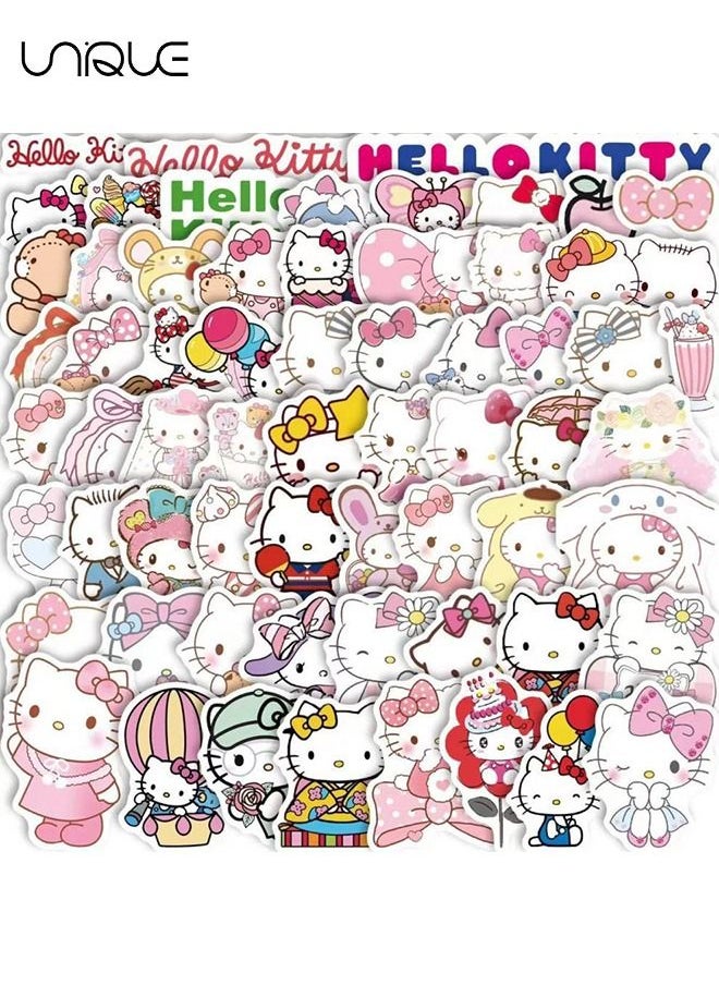 Unique 63Pcs Hello Kitty Waterproof Stickers-Stickers,Children's Gifts, Envelope Stickers, Sticker Gifts, Anime Sealing Stickers, Various Sealing Package Stickers  - Image 2