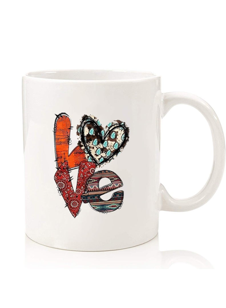 Theodor Premium Quality Two Sided Printed Coffee Mug Tea Cup For Home Office, Kids Men Women Love 2 - Image 1