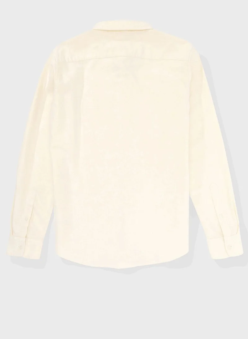 امريكان ايجل Essential Band Collar Classic Fit Button Up Shirt