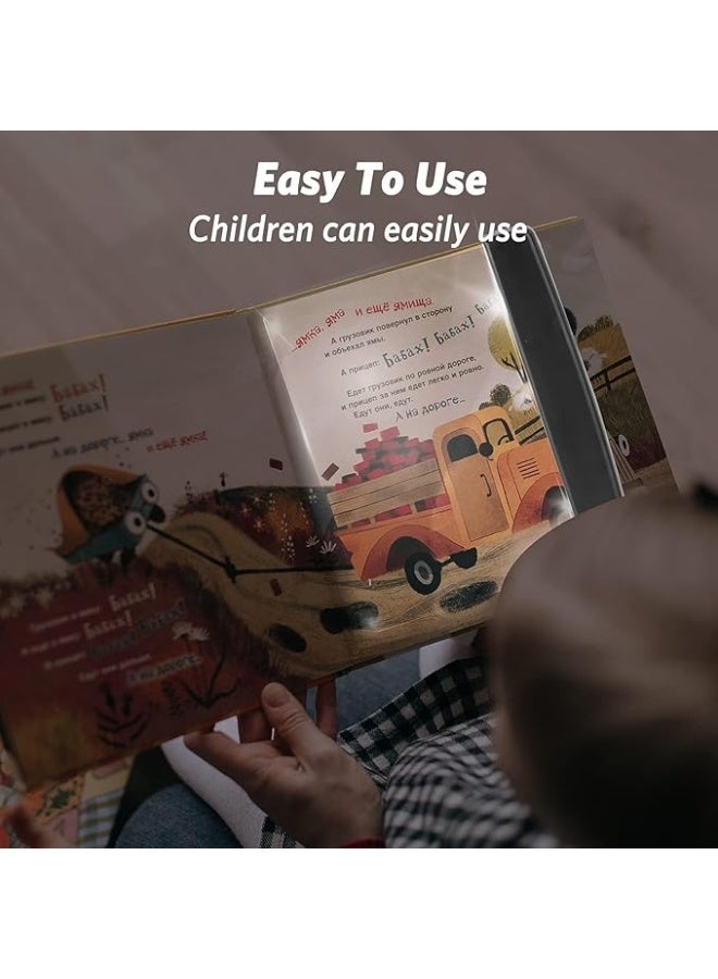 Book Light, Clear Panel for Night Reading, Slim and Portable Design with Long Battery Life, Perfect for Bed, Travel, Study, 17x14.5cm. - Image 2