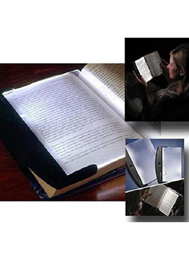 Book Light, Clear Panel for Night Reading, Slim and Portable Design with Long Battery Life, Perfect for Bed, Travel, Study, 17x14.5cm. - Image 1