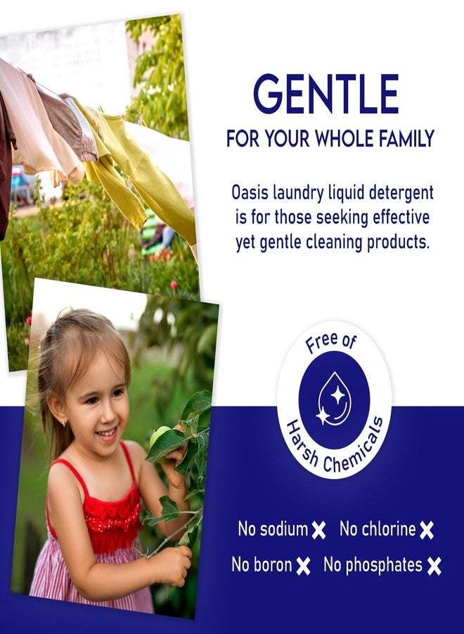 Oasis Biocompatible Laundry Detergent Liquid - Reuse Greywater for Plants - Clean, Safe, Concentrated & Effective, Grey Water Friendly, Sodium-Free, Biodegrades Into Plant Nutrients - HE 128 Loads - Image 3