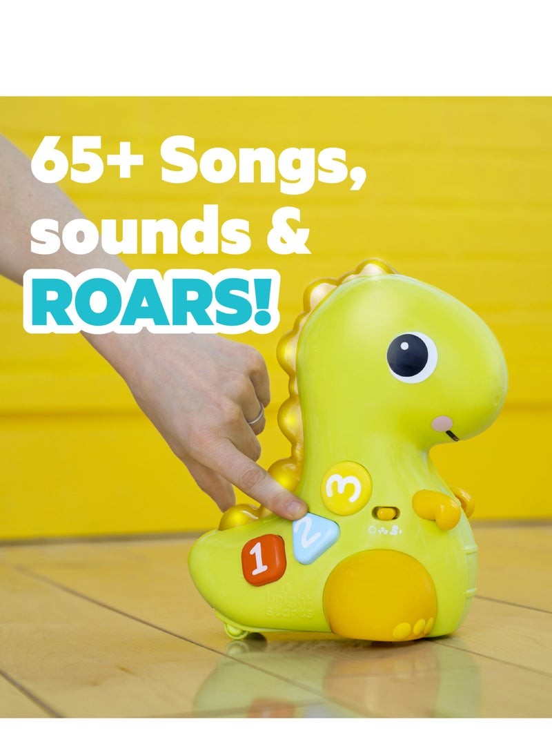 Bright Starts Go, Go, Dino Crawl & Count Activity Toy for Infants - Rolls, Lights Up, Plays Music and More, Ages 6 Months+ - Image 3