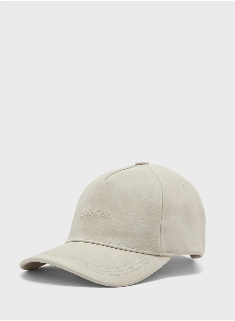 CALVIN KLEIN Nubuck Baseball Curved Peak Cap