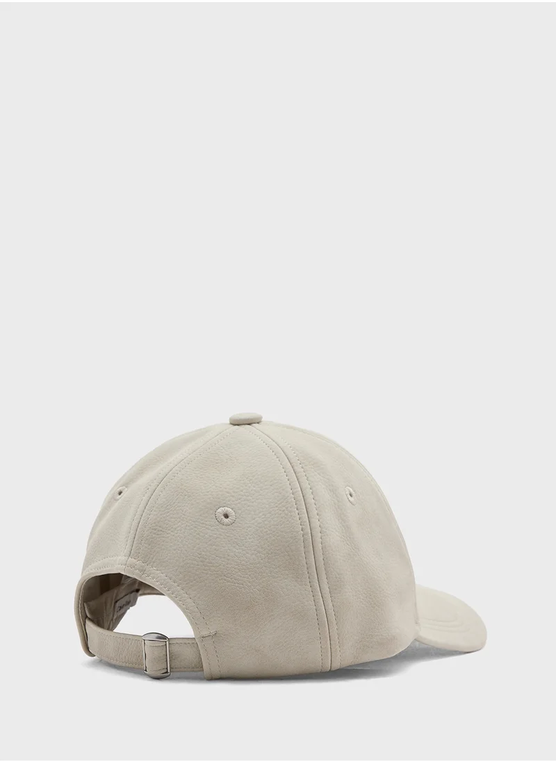 CALVIN KLEIN Nubuck Baseball Curved Peak Cap