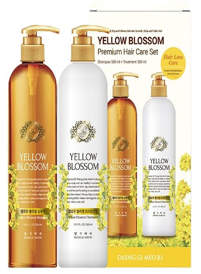 Daeng Gi Meo Ri - Yellow Blossom Premium Hair Care Set, Shampoo and Treatment 16.9 FL OZ/ 500ml Each - Image 2