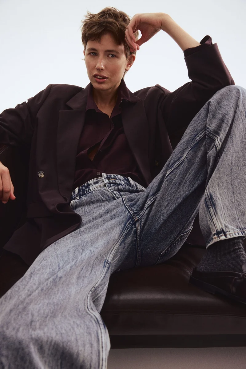 اتش اند ام جينز بساق مستقيمة