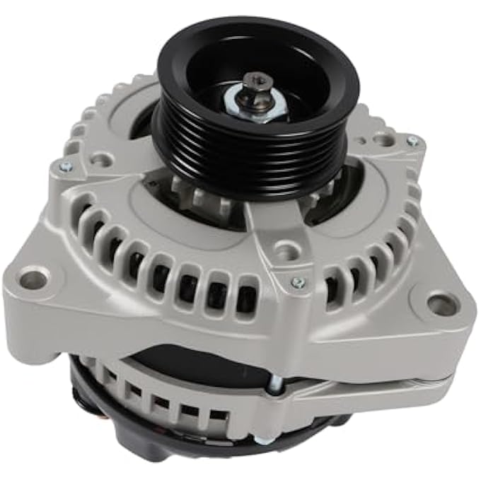 YOMALL Alternator 13918 13918N for 2002 2003 2004 Odyssey 3.5L, for 2003-2004 Pilot 3.5L, for 2001-2002 MDX 3.5L, 130Amp 6-Groove Pulley Vehicle Alternator 31100-PGK-A01 104210-3090 - Image 1