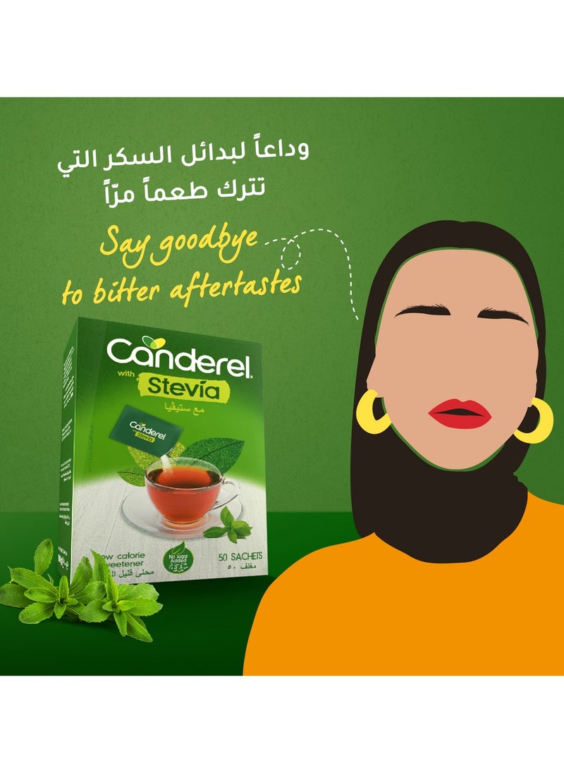 Canderel Stevia Sweetener 50 Sachet 100 G  - Image 3