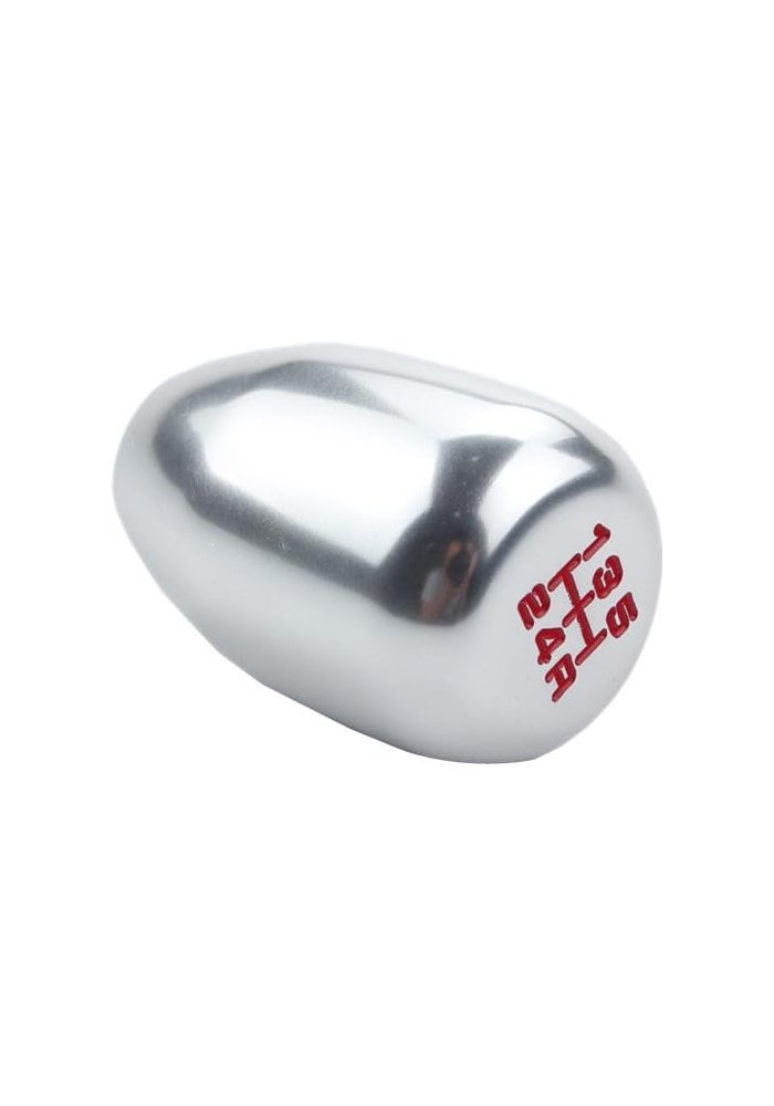 DEWHEL JDM Universal 5 Speed Manual Shift Knob M10x1.5 Screw On Silver - Image 3