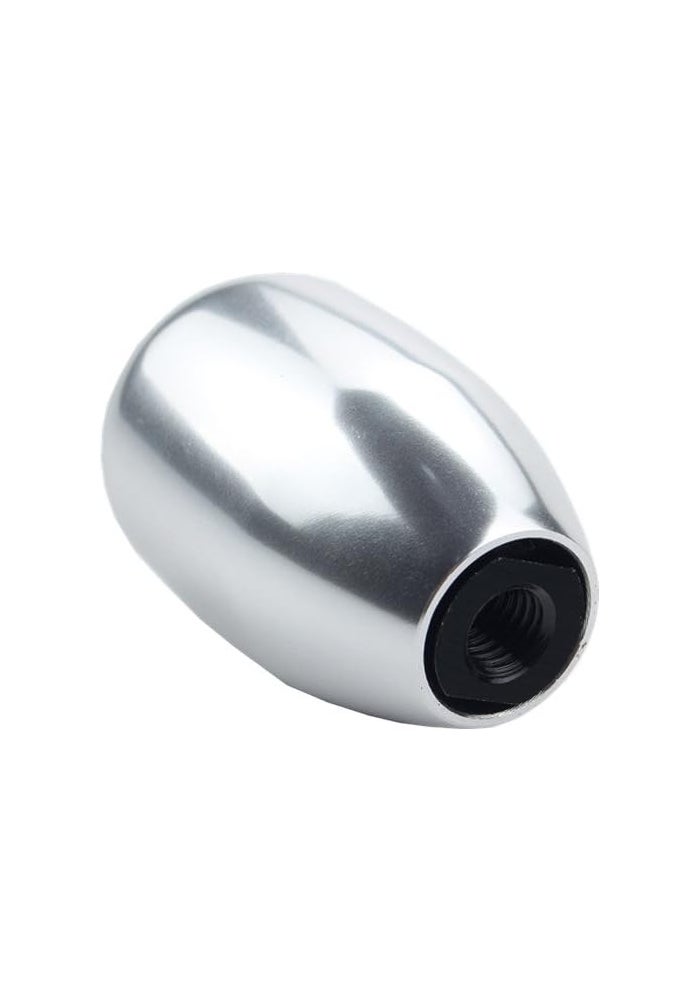 DEWHEL JDM Universal 5 Speed Manual Shift Knob M10x1.5 Screw On Silver - Image 4