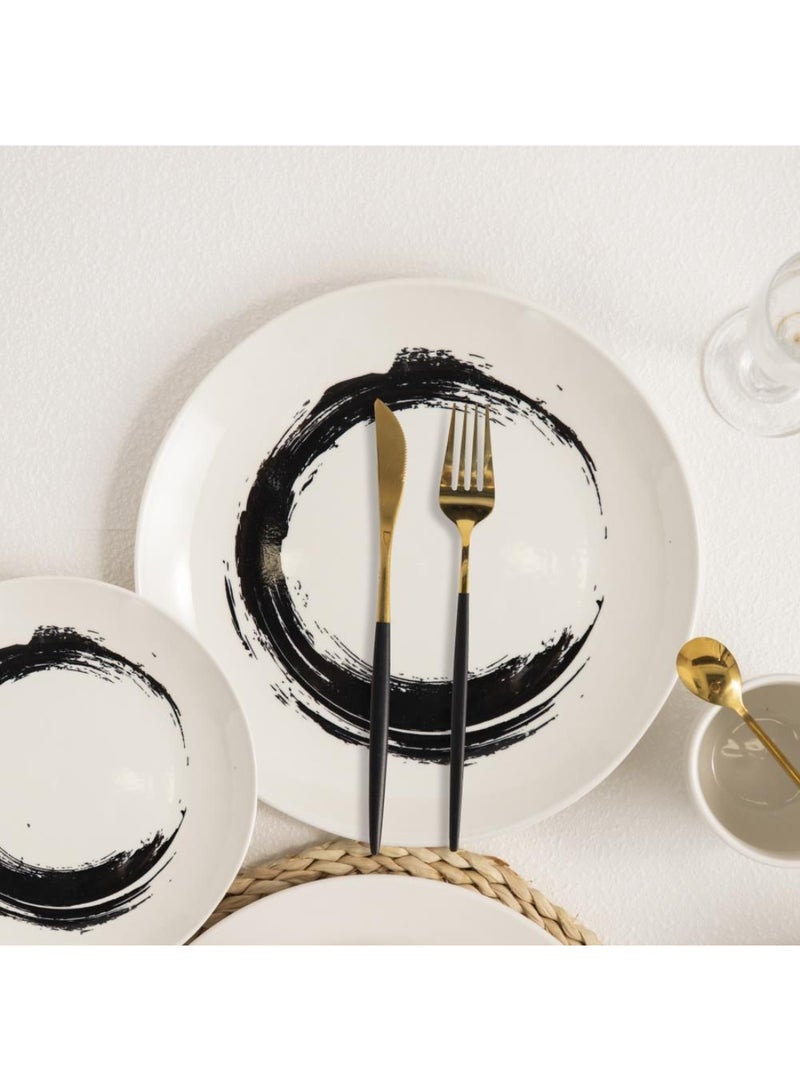 DANUBE HOME Radiance 16-Piece Porcelain Dinner Set – Elegant Durable Porcelain Dinnerware with Plates, Bowls & Mugs, Perfect for Family Meals, Formal Dining, Restaurants & Everyday Use - Serves 4 - Image 2