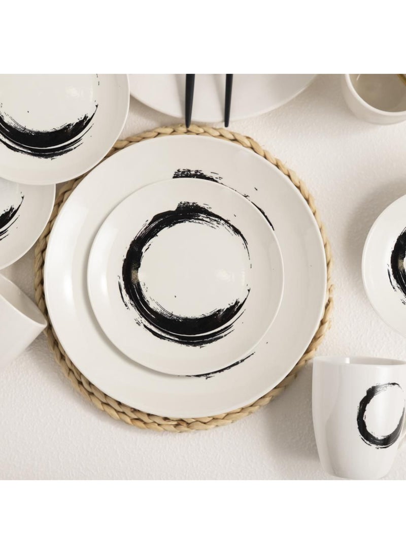DANUBE HOME Radiance 16-Piece Porcelain Dinner Set – Elegant Durable Porcelain Dinnerware with Plates, Bowls & Mugs, Perfect for Family Meals, Formal Dining, Restaurants & Everyday Use - Serves 4 - Image 3
