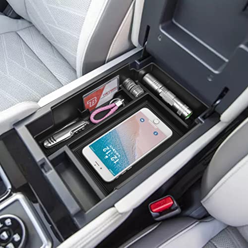 TACOBRO TACORBO Center Console Organizer Tray for Nissan Pathfinder 2022 2023 2024 2025 Accessory, Interior Armrest Storage Box Insert Tray,Black - Image 1
