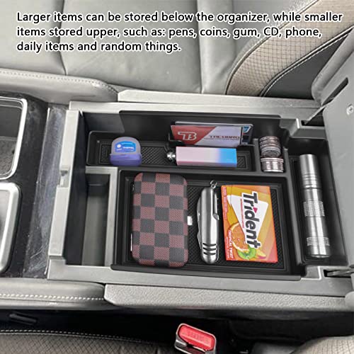 TACOBRO TACORBO Center Console Organizer Tray for Nissan Pathfinder 2022 2023 2024 2025 Accessory, Interior Armrest Storage Box Insert Tray,Black - Image 5