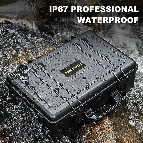 LOTOCASE Air Compressor Hard Case Compatible with DEWALT 20V MAX Tire Inflator DCC020IB, Air Pump Storage Carrying Bag for DEWALT DCC020IB Tools, with Pocket for Battery Pack and Charging （ CASE ONLY) - Image 4