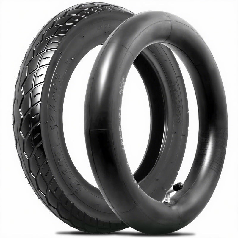 Wadoy 12 1/2 x 2 1/4 (12.5x2.25) Scooter Tire u0026 Inner Tube Set, Heavy Duty Thorn Resistant 12.5'' x 1.75/2.15 Front Wheel Tire with Angled Valve Stem Compatible with BOB Stroller Currie GT Electric Scooters - Image 1