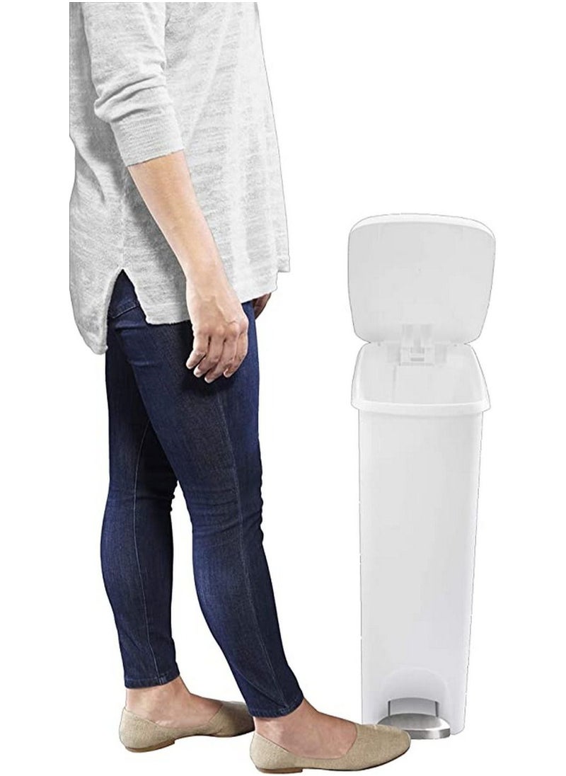 Step On Lid Slim Trash Can 11.3 Gallon